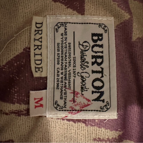 Burton NWOT DRYRIDE Patterned Hoodie - Picture 4 of 5